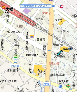 らーめん大　福岡大橋店地図